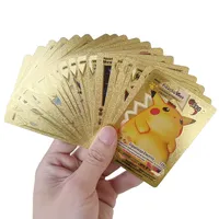 2023 Kolorowe Pokemon Gold Foil TCG Srebrna Folia Pokemon Gra karciana Charizard V Vmax GX DX Pokemon Gold Cards