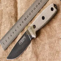 PSRK VER ESEE3 ROWEN Outdoor Small Fixed Blade D2 Steel G10 Micarta Handle EDC Survival Knife Gift Tool Knives198i