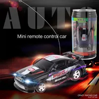 8 Colors Hot Sales Coke Can Mini RC Car Radio Remote Control Micro Racing Car 4 Frequencies Toy For Kids Gifts RC Models Electric remote control