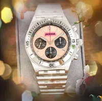 Relogio Masculino Popuar Quartz Fashion Mens Watches Auto Date Full Function Stopwatch Wristwatch High Quality Top Model Clock Armband