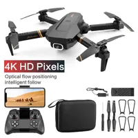 Intelligent Uav V4 Rc Drone 4k HD Wide Angle Camera 1080P WiFi fpv Dual Quadcopter Real time transmission Helicopter Toys 230311