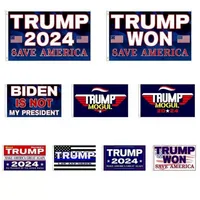 3x5 ft Trump wygrał flagę 2024 Flagi wyborcze Donald The Mogul Save America 150x90cm Banner SS0311