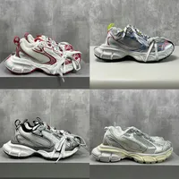 العلامة التجارية الفاخرة الرياضية غير الرسمية أحذية الرجال 2023 باريس أزياء المدرج 3XL Lace-Up Mesh Coach Sneaker Platform