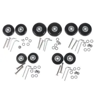 Bag Parts & Accessories Luggage Wheel Suitcase Replacement Wheels Axles Repair Rubber Travel Black With Screw 5 Sizes 1 Set277W