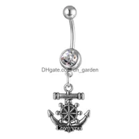Navel Bell Button Rings D0058 1 Color Clear Belly Ring Nice Style With Piercing Body Jewlery Jewelry Drop Delivery Dhgarden Dhamg