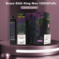 Oryginalny Breeze Stiik King Max 10000 E ładowalne do ładowania papierosów RDL/DTL Dostosowane pióro Vape z 20 ml wstępnie wypełnionym Sub-OHM 850MAH Bateria Pro 3500 5000