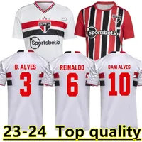 23 24 Sao Paulo FC Soccer Jerseys Luciano 2023 Kids Kit Arboleda Rafinha Calleri Alisson Pablo Maia Pele Eterno Home Football Shirt 666