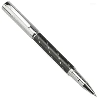 Fuliwen Carbon Fiber Roller Ball Pen Yellow Color Point High Quality Ink för Business Writing Gift