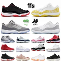Jumpman de luxo 11 sapatos de basquete 11s High OG Men Women Sneakers Treinadores cimento