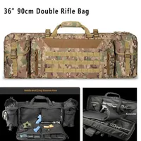 Tactical 36 Inch 90cm Double Rifle Bag Molle Gun Case Backpack for M4 Ak47 Carbine Airsoft Portable Bag Accessories for Hunting Q02333