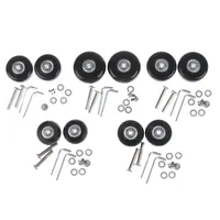 Bag Parts & Accessories Luggage Wheel Suitcase Replacement Wheels Axles Repair Rubber Travel Black With Screw 5 Sizes 1 Set309T