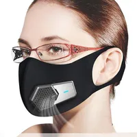 PM2 5 Dustproof Mask Smart Electric Fan Masks Anti-Pollution Pollen allergy Breathable Face Protective Cover 4 Layers Protect1310B