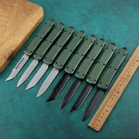 MT myschelin utx micro knife double action auto Tactical knife Survival gear knives automatic folding D2 blade EDC pocket tools mu245u
