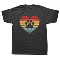 Herren T -Shirts Lustige Tierarzt Tierarzt Tech Retro Sunset Hunde Katzenliebhaber Hemd Grafik Baumwolle Streetwear Kurzarm Geburtstag Geschenke