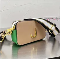 Marc Leather Tote Bag Bag Marc Snapshot Messenger for Women Crossbody Camera Bag Bag double zip Color مطابقة