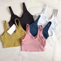 LuL Align Tank Top U Bra Yoga Outfit Women Summer Sexy T Shirt Solid Sexy Crop Tops Sleeveless Fashion Vest