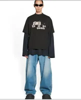 2023 Summer Mens Designer T Shirt عرضة رجل إيمانيات مع رسائل طباعة الأكمام القصيرة من الأعلى بيع الرجال الفاخرة بالهيب هوب الملابس الآسيوية الحجم