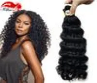 Afro Derin Kıvrımlı Dökme Saç Örgüsü 3pcslot 150g Bakire İnsan Saç Afro Derin Kıvırcık Saç Toplu Uzantıları WEFT6970144