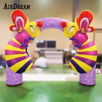 Custom Outdoor Square Animal archway for Advertising Inflatable Zoo welcome Entrance Balloon Arch 0012