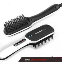 Elektrikli İyonik Simply Saç Saçlı Tarak Fırçası Seyahat Saçlı Hızlı Isıtma Salon Styler Düz Düzleştirici Demir Saç Fırçısı279a