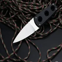 Super Edge feste Klingenmesser AUS-8A Single Ränder Klingen Voller Tang Black G10 Griff gerade Messer mit Kydex197u