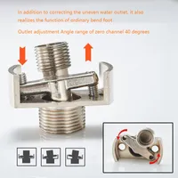 shower faucet accessories Copper lengthened elbow foot offset bend foot crura curvilineum Reducer eccentric screw fittings connector fittings by DHL