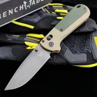 Benchmade Redoubt 430 AXIS Folding Knife 3.55&quot; CPM-D2 Graphite Blade Nylon Fiber Handles Pocket Tactical Knives Outdoor Camping Hunting 430BK 430SBK 4600 EDC TOOLs