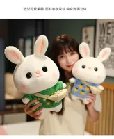 2023 Nieuwe paaspop Little White Rabbit Doll Plush Toy Rabbit Doll Birthday Gift Girl Cute