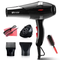 Professional 3200W Strong Power Electric Hair Dryer for Hairdressing Barber Salon Tools Blow Dryer Low Black Hairdryer With 220-24244t