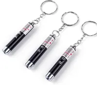 Mini Cat Toys Laser Pointer Pen Keychain Flashlight Funny Dog Stick Pet Lamp White Light LED Infrared Button Electronics Included (6 Color