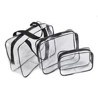 Designer-Transparent PVC Bags Travel Organizer Clear Makeup Bag Beautician Cosmetic Bag Beauty Case Toiletry Make Up Pouch Wash Ba254w