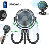Electric Fans Portable Stroller Hand USB Powered Small Folding Rechargeable Mini Ventilator Silent Table Outdoor Cooler Y2303