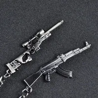 Mini Modelo de Gun Car Small Pinging Pack Chain Key Creative Personalized Metal Pendant Key Ring Hand Bag Charm Pingnder280f