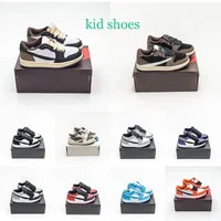 أحذية كرة سلة جديدة للأطفال مصمم 1S Light Arctic Pink Jumpman 1 Kid Sneakers Trainers Outdoor Platfor