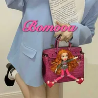 Luxury Bag Birkin Small people make fun of my doll and carry it on the bag. can also take out wh logo