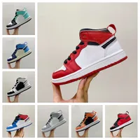 kids shoes 1s designer 1 basketball boys high sneakers black Jumpman blue baby shoe kid youth toddler infants trainers Children Athletic