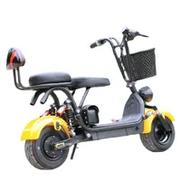 Mode 1000w moteur lithium batterie de batterie absorption de choc éloignement pneu large ville coco scooter scooter gras scooter électrique vélo