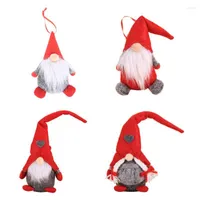 クリスマスの装飾手作りスウェーデンのノームサンタの豪華な人形の飾り吊りクリスマスツリーホリデーホームパーティー装飾キッズギフト