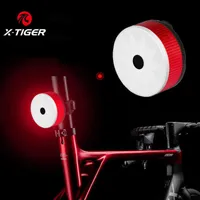 X-Tiger-Fahrrad-Rückgang Helm Rucksack LED-Lampe Sicherheitswarnung Strobelamp Sport wasserdicht