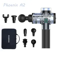 Full Body Massager Phoenix A2 Massage Gun Muscle Relaxation Deep Tissue Fascia Gun Dynamic Therapy Vibrator Shaping Pain Relief Back Foot Massager 230313