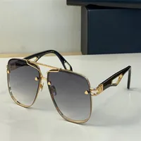 مصمم الأزياء The King II Mens Sunglasses Metal Frame Vintage Square Shape Glasses Outdoor Business Style Top Quality anti-ultra263j