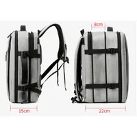School Bags MOONBIFFY Large Capacity Expandable Men Backpack for Travel Luggage USB Charging Laptop Computer Waterproof Business 230313