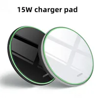 15W Qi Wireless Charger Pad para iPhone 12 13 Pro Max Mini 11 XS 8 espelho de carregamento rápido Samsung S20 com caixa de varejo