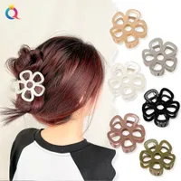 Big Hollow-Out Flower Ribbon Hair Claws Clips Mujeres Girls Sweet Colorida Cangrejo Matte Cerriones Capacidades Cabello Accesorios 1920