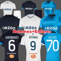 22 23 Jerseys de fútbol de Alexis 2022 2023 Versión de jugador de los fanáticos de Marsella Guendouzi Gerson Maillot Foot bajo Clauss Konrad Payet Veretout Camisas de fútbol Hombres Niños