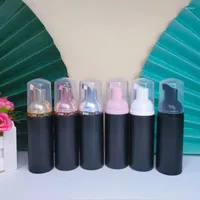 Opslagflessen 30ps 60 ml Zwarte plastic Foamer Pumps Refilleerbare lege cosmetische flessenwimpersreinigers Soap Dispenser Shampoo