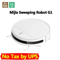 Xiaomi Mijia MI Sweeping Mopping Robot Dammsugare G1 för hemmladdlös tvätt 2200pa cyklon sug Smart planerad wifi225n
