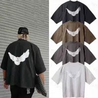 القمصان الخاصة بالرجال Tripartite Dove Designer Kanyes Wests Fashion Co التي تحمل علامة تجارية كبيرة الحجم تيز Polos Peace Dens