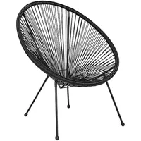 Flash Furniture Valencia Oval Comfort Serie Nehmen Sie zehn White Papasan Lounge Stuhl