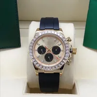 2021 Diamond Watch maschile completamente automatico orologio da polso meccanico Sport comodo accessori per borse in via di vetro in vetro di vetro la scelta di maschile orologio